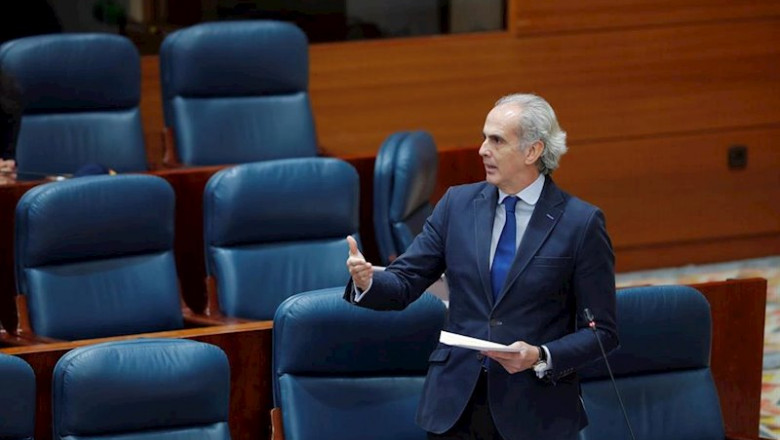 ep el consejero de sanidad enrique ruiz escudero durante su intervencion en el pleno de la asamblea ep el consejero de sanidad enrique ruiz escudero durante su intervencion en el pleno de la asamblea