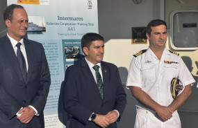 ep el delegado del gobierno en galicia pedro blanco inaugura un curso en el buque intermares