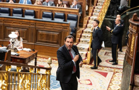 ep el ministro de transportes oscar puente durante una sesion plenaria en el congreso de los