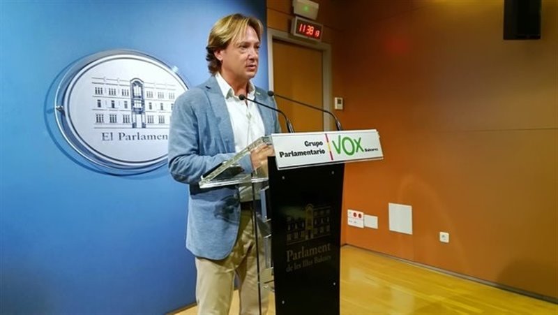 ep el portavoz de vox en el parlament jorge campos en rueda de prensa
