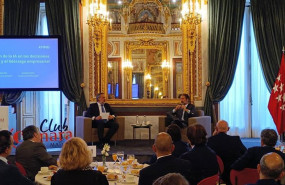 ep el presidente de la camara de comercio de madrid angel asensio y el presidente de kpmg en espana