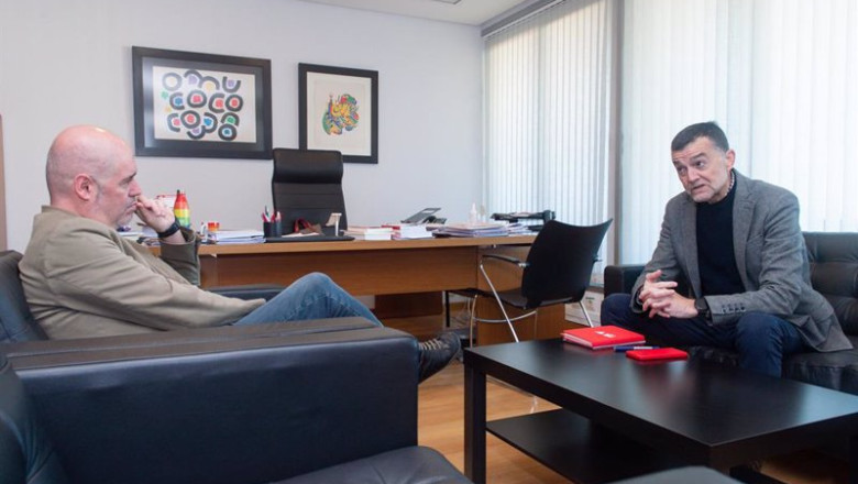 ep el secretario general de ccoo unai sordo i se reune con el coordinador general de iu antonio ep el secretario general de ccoo unai sordo i se reune con el coordinador general de iu antonio