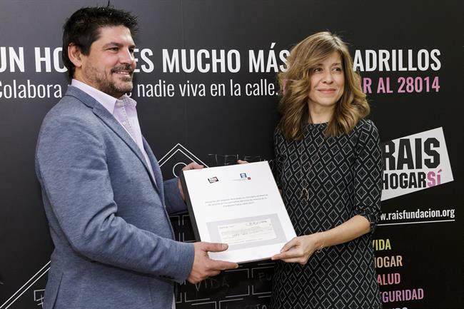 Fundación Canal dona a Rais Fundación los casi 6.000 euros recaudados en sus con | FUNDACIÓN CANAL ep fundacion canal donarais fundacioncasi 6000 euros recaudadossus con