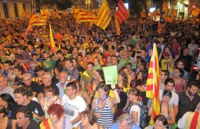 ep gran manifestacion independentistacentrobarcelonala diada 11 de