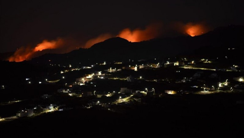 Incendio de Gran Canaria durante la noche | CEDIDO/CABILDO DE GRAN CANARIA ep incendiogran canaria durantenoche