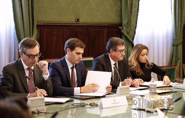 José Manuel Villegas, Albert Rivera, Nacho Prendes y Patricia Reyes | CIUDADANOS - Archivo ep jose manuel villegas albert rivera nacho prendespatricia reyes