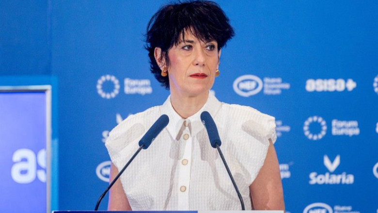 La ministra de Inclusión, Seguridad Social y Migraciones, Elma Saiz, durante un desayuno informativo de Nueva Economía Fórum, en el Hotel Mandarin Oriental Ritz, a 5 de marzo de 2026, en Madrid (España). | Ricardo Rubio - Europa Press ep la ministra de inclusion seguridad social y migraciones elma saiz durante un desayuno informativo