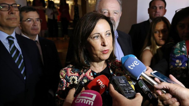 ep la ministradefensafunciones margarita robles ofrece declaracioneslos medioscomunicacionla clausuraxxxi seminario internacionalseguridaddefensaparadortoledo