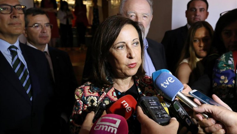 ep la ministradefensafunciones margarita robles ofrece declaracioneslos medioscomunicacionla clausuraxxxi seminario internacionalseguridaddefensaparadortoledo