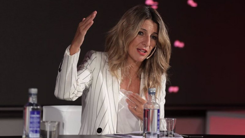 La vicepresidenta segunda y ministra de Trabajo y Economía Social, Yolanda Díaz, inaugura la nueva edición de FORUM este jueves en Madrid. | Eduardo Parra - Europa Press ep la vicepresidenta segunda y ministra de trabajo y economia social yolanda diaz inaugura la nueva