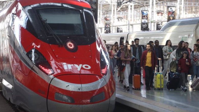 ep llegada del tren de alta velocidad iryo a la estacion maria zambrano a 31 de marzo de 2023 en ep llegada del tren de alta velocidad iryo a la estacion maria zambrano a 31 de marzo de 2023 en