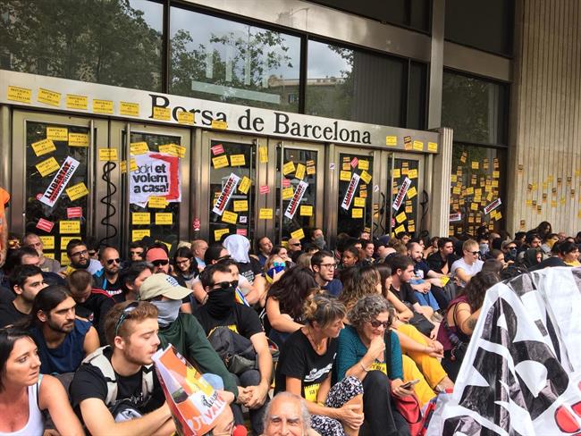 ep los cdr protestanla bolsabarcelona