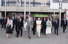 ep los reyes don felipe y dona letizia durante la 41 edicion de la feria internacional de turismo