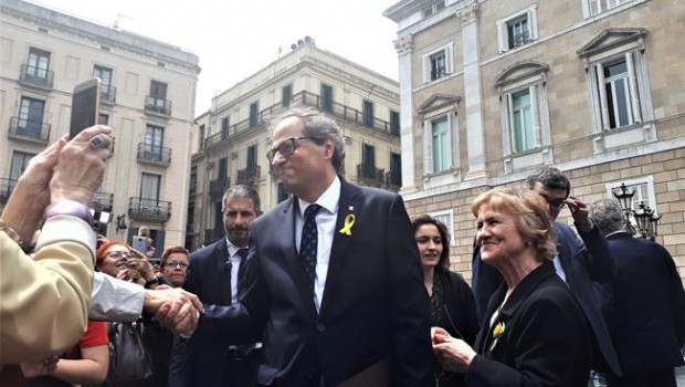 ep presidente quim torra saludaconcentradostomar posesiongovern