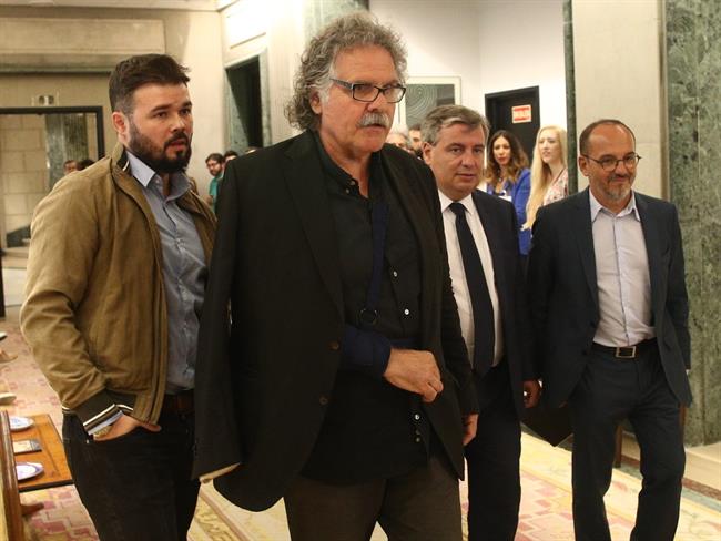Rufián, Tardà, Xuclà y Campuzano | EUROPA PRESS ep rufian tard xucl y campuzano