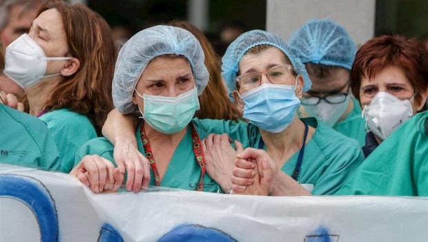 ep sanitarios del hospital severo ochoa de leganes en una imagen de archivo