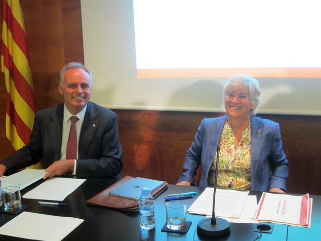 Secr.De Enseñanza Lluís Baulenas y la consellera Clara Ponsatí | EUROPA PRESS ep secrde ensenanza lluis baulenasla consellera clara ponsati