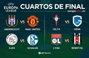ep sorteo cuartos europa league celta