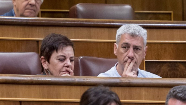 ep archivo   la portavoz de eh bildu en el congreso mertxe aizpurua y el diputado de eh bildu oskar