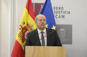 ep el ministro de justicia juan carlos campo durante su intervencion en la presentacion de la