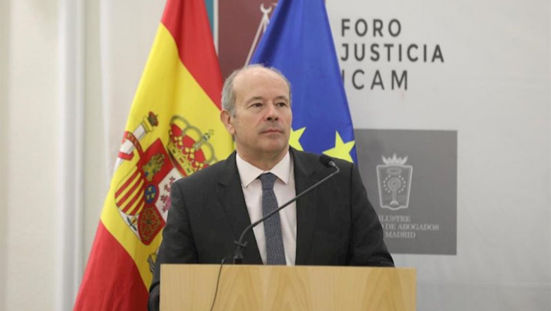 ep el ministro de justicia juan carlos campo durante su intervencion en la presentacion de la