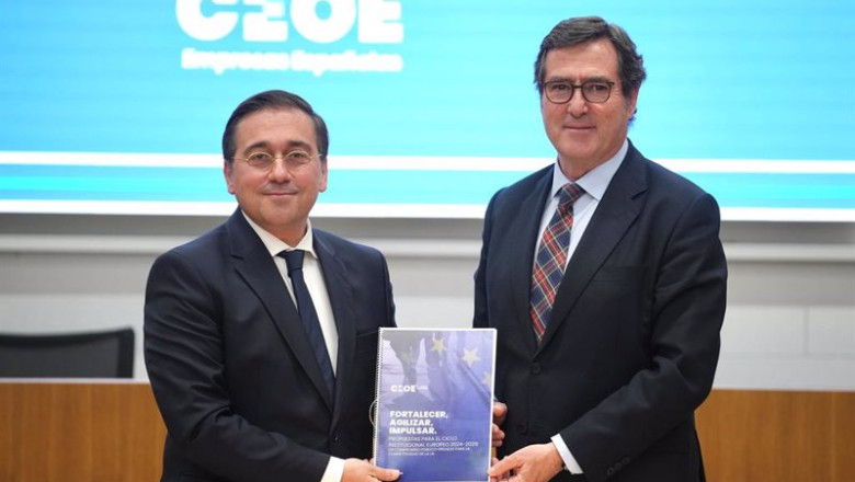 ep el presidente de la ceoe antonio garamendi y el ministro de asuntos exteriores union europea y ep el presidente de la ceoe antonio garamendi y el ministro de asuntos exteriores union europea y