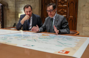 ep el presidente de la generalitat salvador illa con el ministro de transportes y movilidad