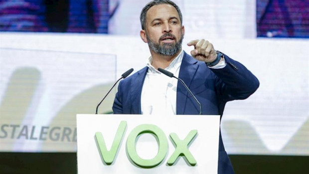 ep el presidente de vox santiago abascal en el palacio de vistalegre