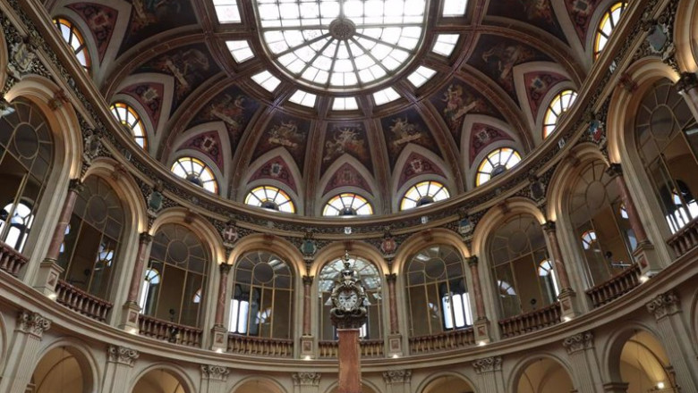 Interior del Palacio de la Bolsa de Madrid, a 30 de junio de 2021, en Madrid (España). | Marta Fernández Jara - Europa Press ep interior del palacio de la bolsa de madrid a 30 de junio de 2021 en madrid espana