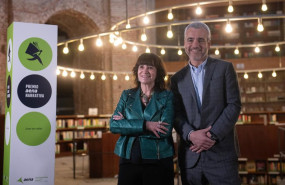ep la escritora y periodista rosa montero y el presidente y consejero delegado de aena maurici