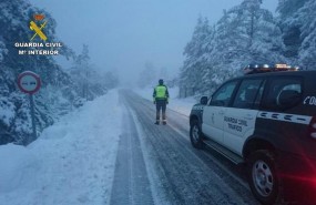 ep la guardia civiluna carretera nevada actuando frentetemporalteruel