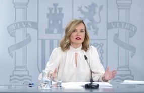 ep la ministra de educacion y portavoz del gobierno pilar alegria en la rueda de prensa posterior al