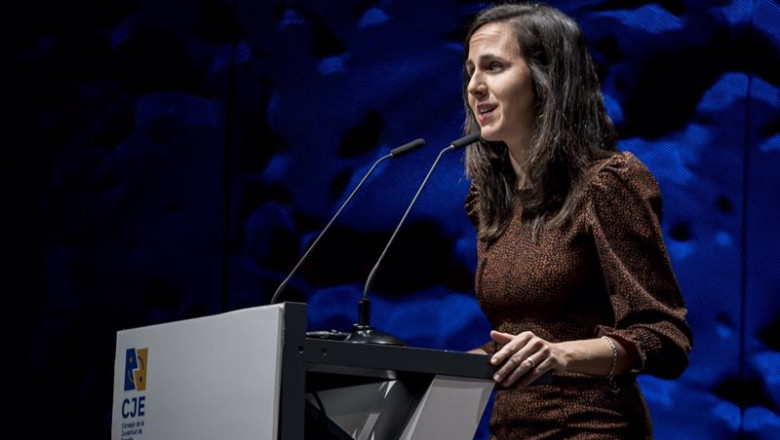 La secretaria general de Podemos y ministra de Derechos Sociales en funciones, Ione Belarra, interviene durante el acto de aniversario del Consejo de la Juventud de España, en CaixaForum Madrid, a 2 de septiembre de 2023, en Madrid (España). | A. Pérez Meca - Europa Press ep la secretaria general de podemos y ministra de derechos sociales en funciones ione belarra