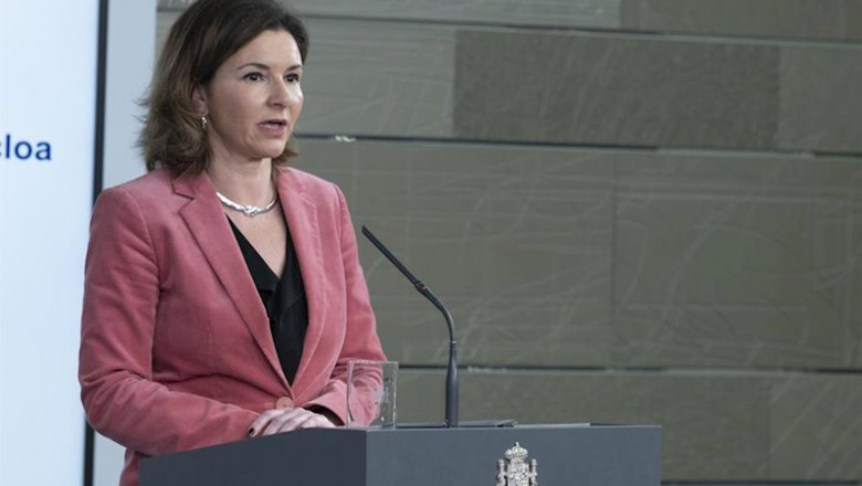 La secretaria general de Transportes y Movilidad, María José Rallo, durante una rueda de prensa tras una reunión del Gabinete del Seguimiento del Estado de Alarma por el coronavirus, en Madrid (España) a 16 de marzo de 2020. | Moncloa ep la secretaria general de transportes y movilidad maria jose rallo durante una rueda de prensa
