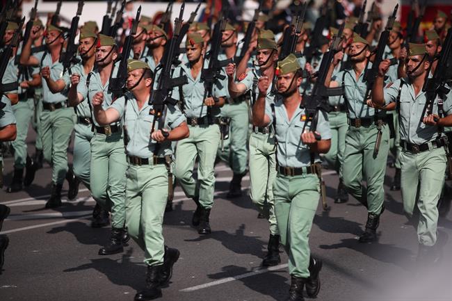 Legión, legionario, legionarios en el desfile del 12 de octubre del 2017 | EUROPA PRESS ep legion legionario legionariosdesfile12octubre2017