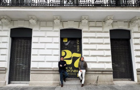 ep pablo lopez ceo de silbon junto a juan jurado coo de silbon en el exterior de la tienda de