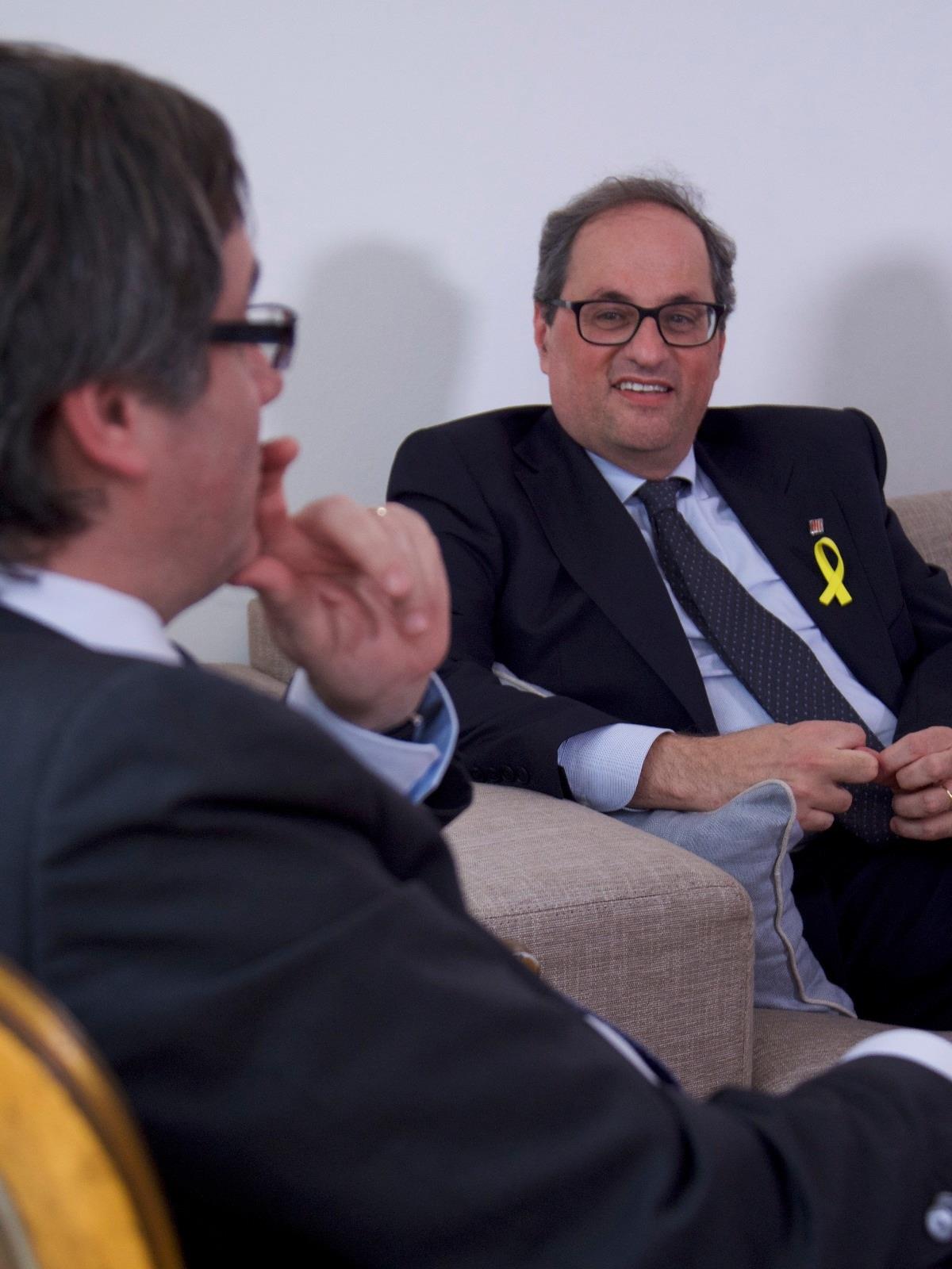 Quim Torra y Carles Puigdemont (JxCat) | EUROPA PRESS ep quim torracarles puigdemont jxcat
