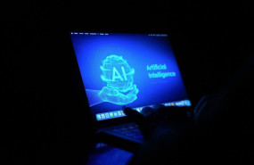 ep un ordenador con las siglas ai de artificial intelligence inteligencia artificial a 24 de octubre