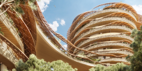 la premiere folie architecturale de l ouest montpellierain oasis sera ornees de jupes tressees en bambou en guise de protection solaire 