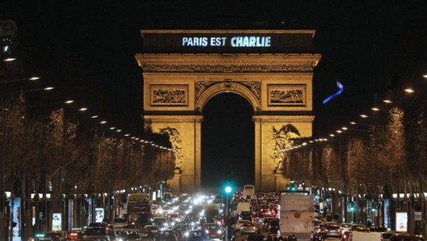 paris, charlie, atentado, francia, arco del triunfo