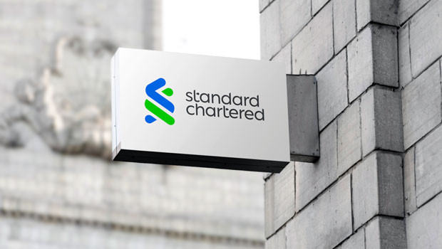 dl standard chartered plc ftse 100 stanchart banques financières logo