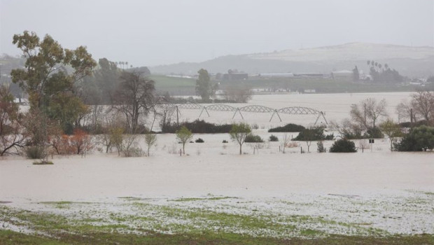 ep archivo   imagen de la vega del guadalete inundada tras el desbordamiento del rio a su paso por