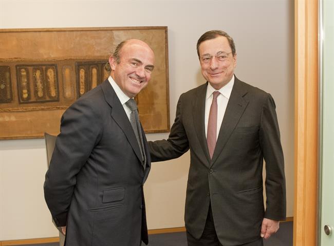 De Guindos Y Draghi, En El BCE | ANDREAS VARNHORN - Archivo ep de guindosdraghi enbce