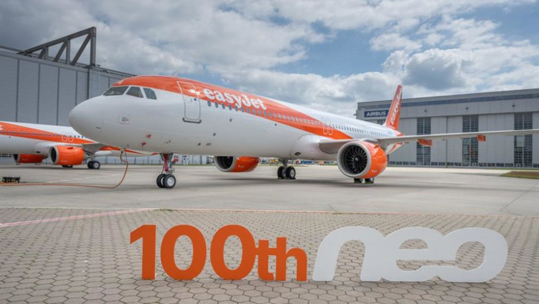 ep easyjet recibe su avion airbus a320neo numero 100 en hamburgo alemania ep easyjet recibe su avion airbus a320neo numero 100 en hamburgo alemania
