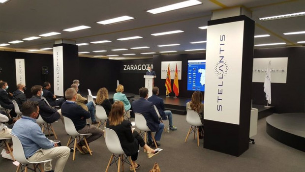 ep el director de la planta stellantis de zaragoza manuel munarriz durante la presentacion del