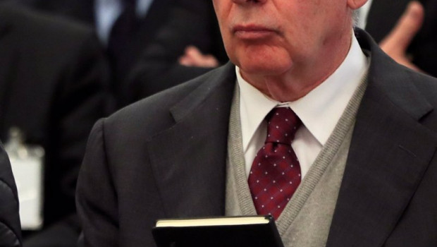 ep el expresidente de bankia rodrigo rato durante la primera sesion del juicio por la salida a bolsa