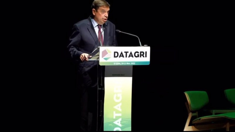 ep el ministro de agricultura luis planas interviene en el foro datagri 2022
