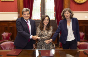 ep el ministro para la transformacion digital jose luis escriva la alcaldesa de a coruna ines rey y