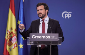 ep el presidente del pp pablo casado durante una rueda de prensa en la sede del partido a 29 de