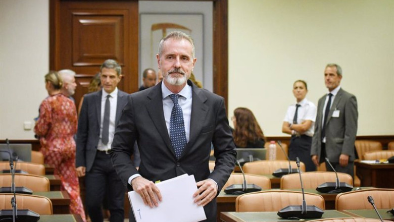 ep el presidente ejecutivo de telefonica marc murtra a su llegada a la compareciencia ante la